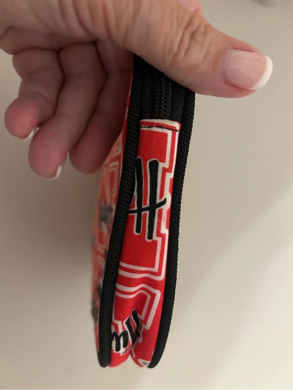SAX Nebraska Huskers Red Zip Pouch